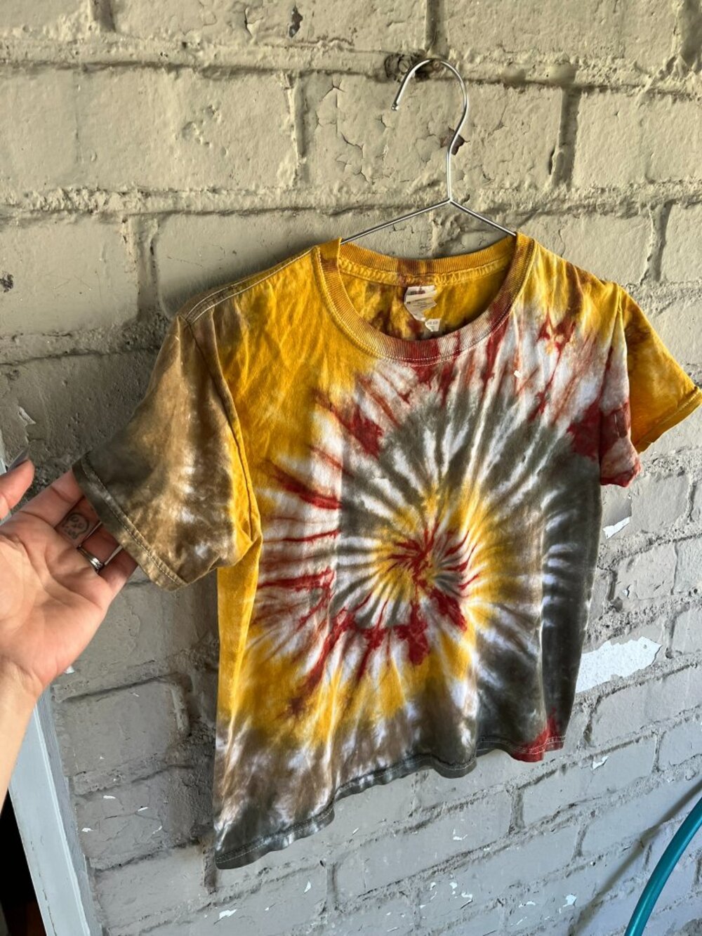 Short Sleeve Swirly Tie Dye T-shirt